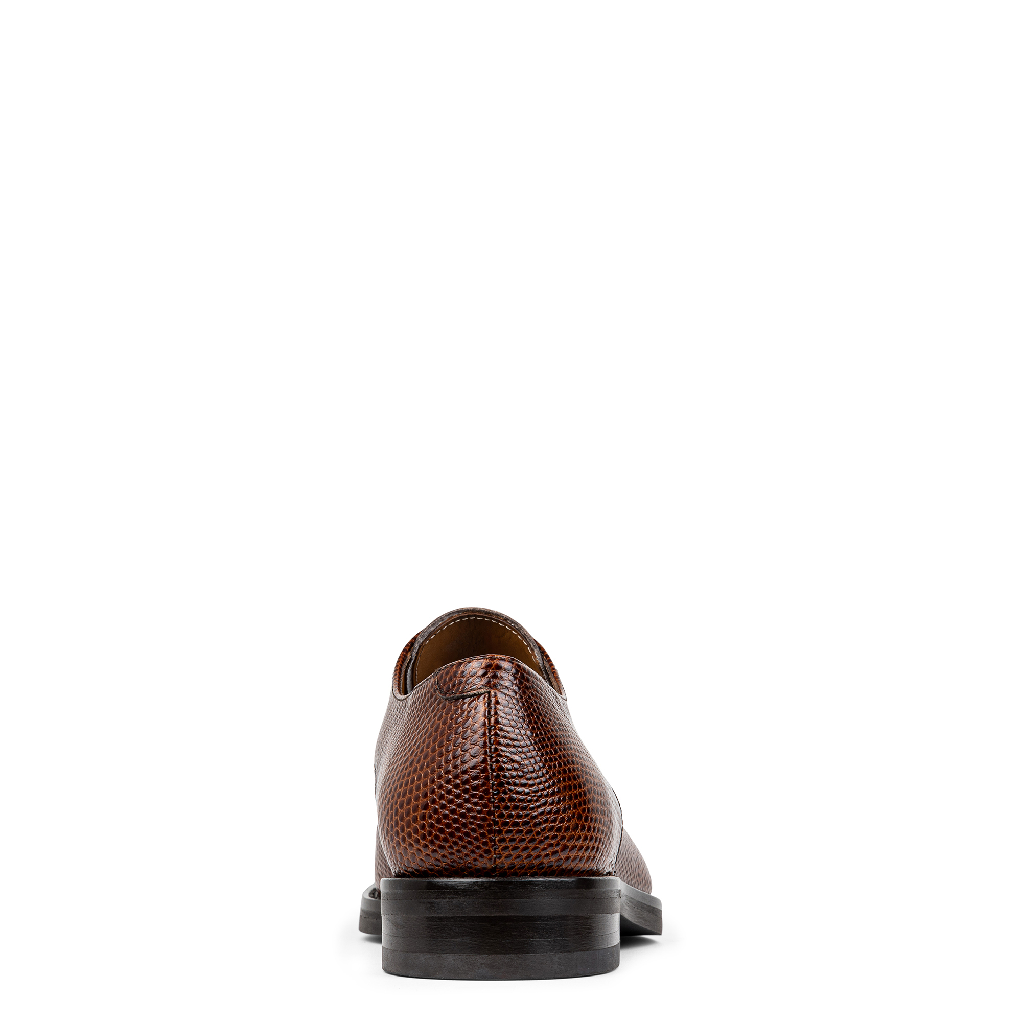 Donald Pliner Men's Russell Lizard-print Leather Derby Shoes In Whiskey