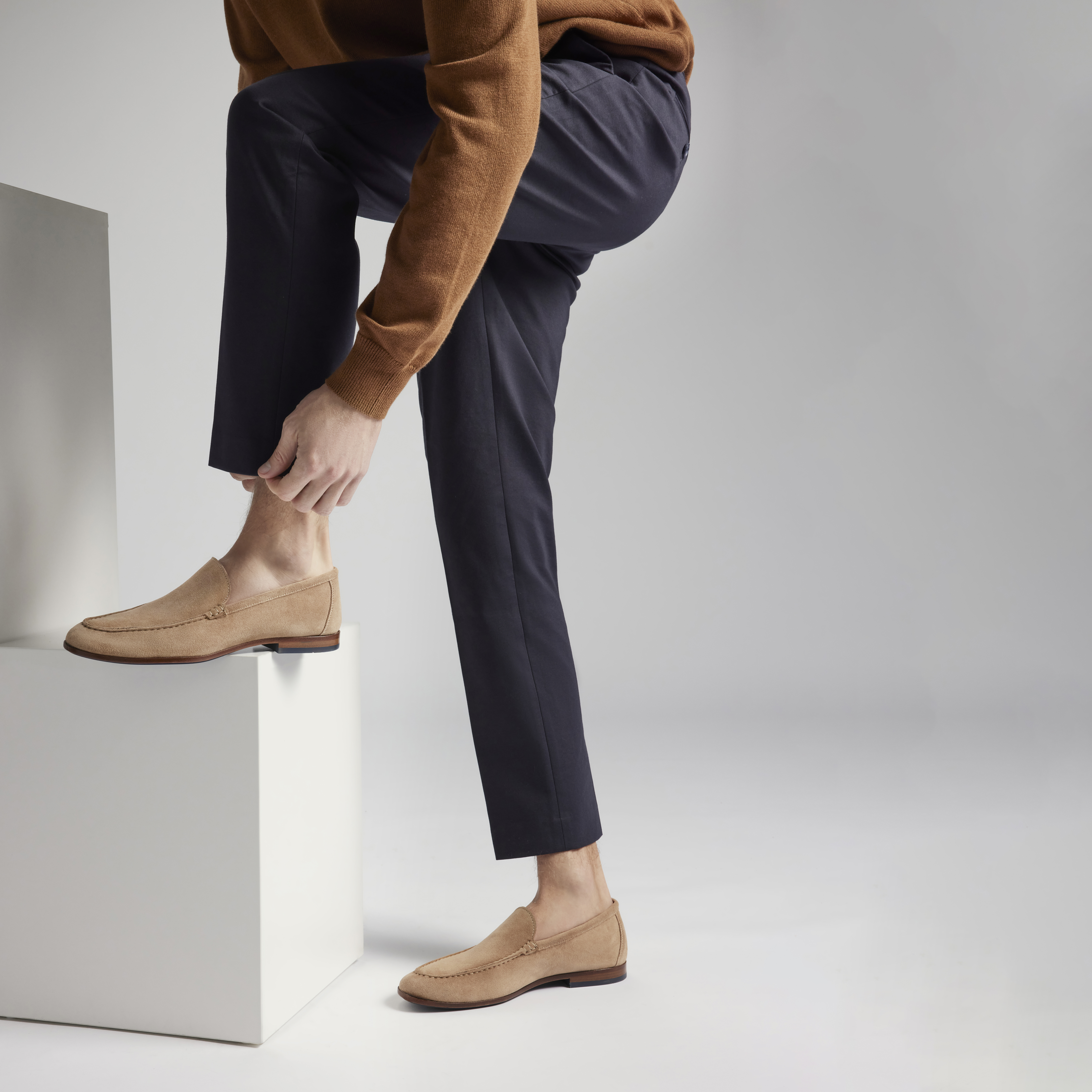 Donald Pliner Slater Venetian Loafer In Sand