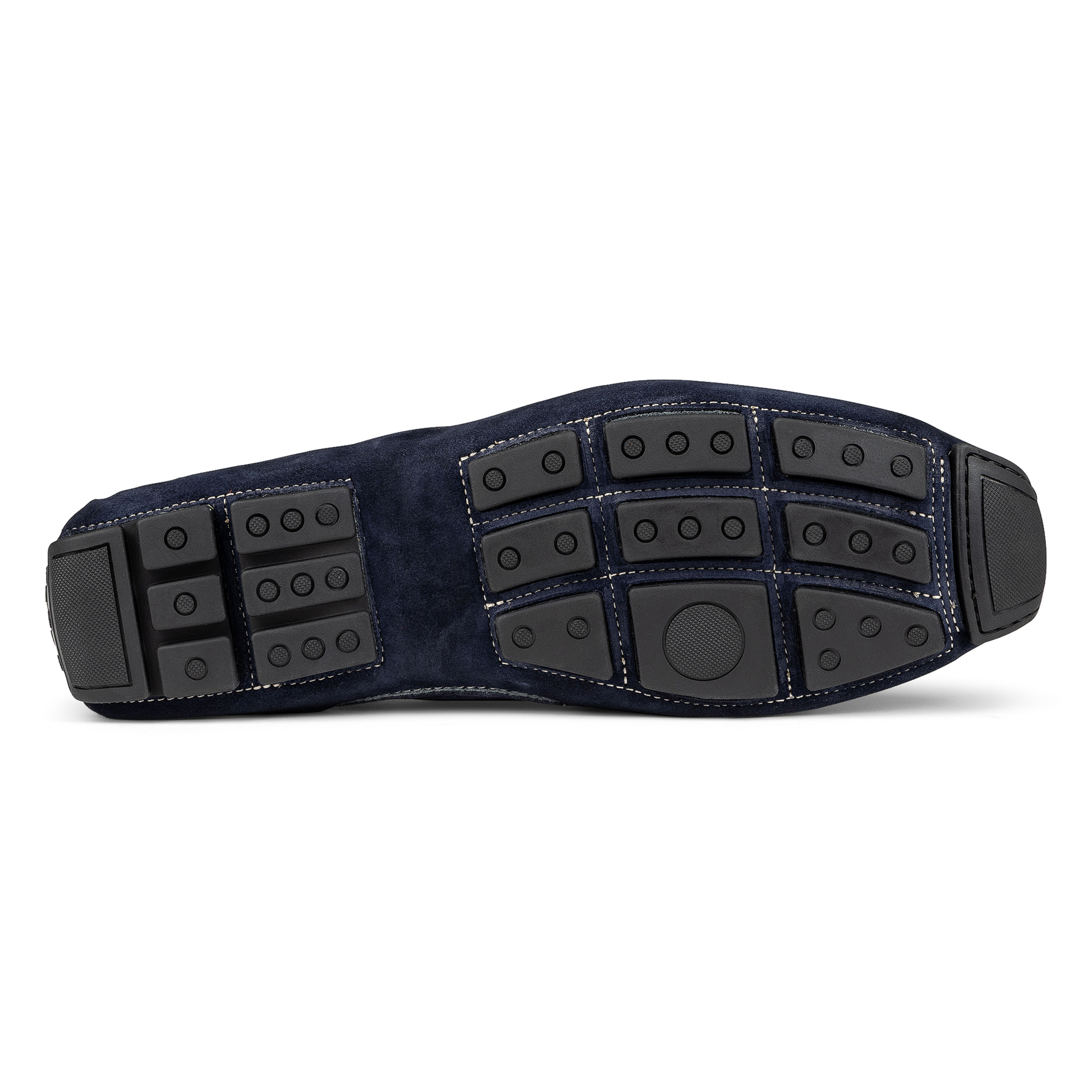 Donald Pliner Men's Dacio Metal-bit Suede Driving Loafers In Navy Suede