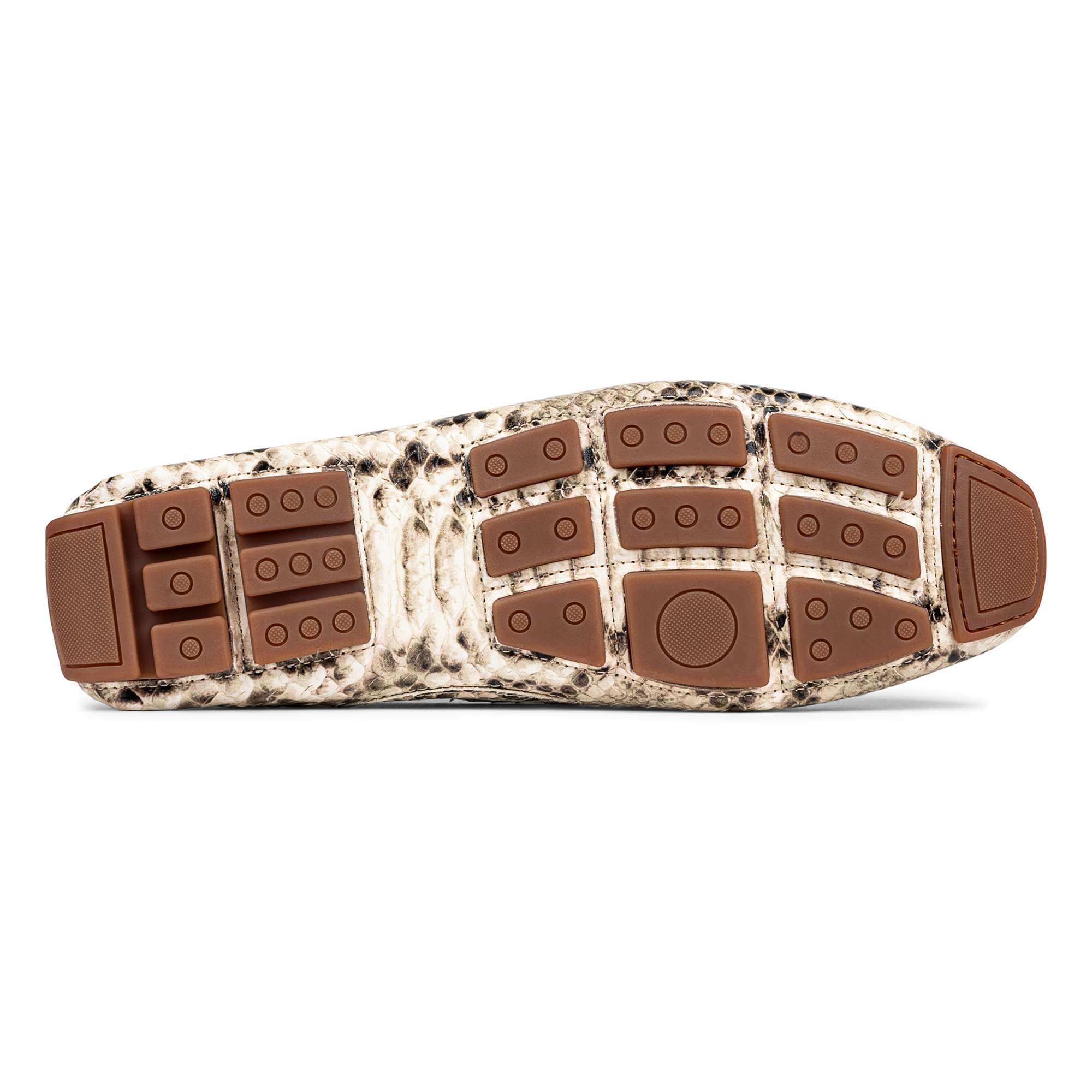 Donald Pliner Men Dacio Driver Sand Snake Print Casual In Sand Snake Print