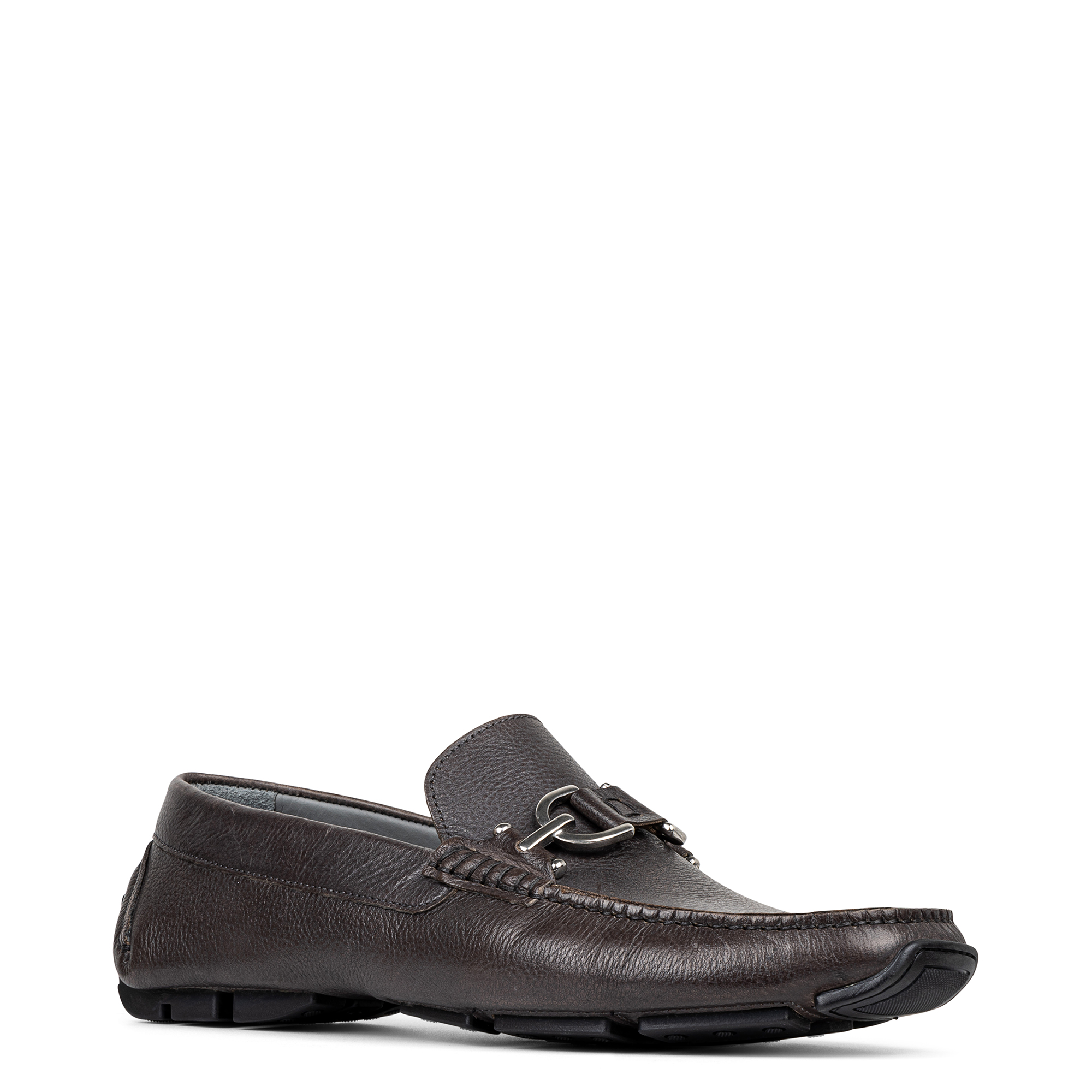 Donald Pliner Men Dacio Driver Grey Leather Casual In Grey Leather
