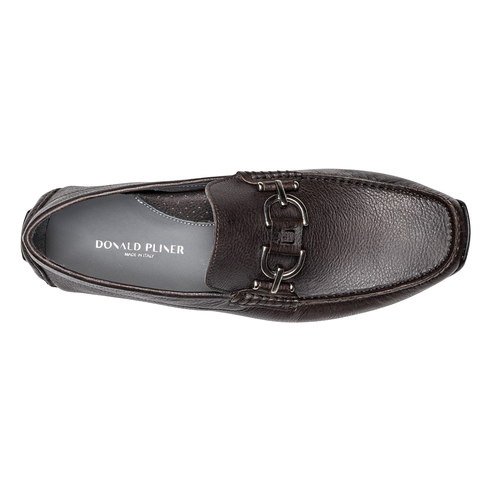 Donald Pliner Men Dacio Driver Grey Leather Casual In Grey Leather