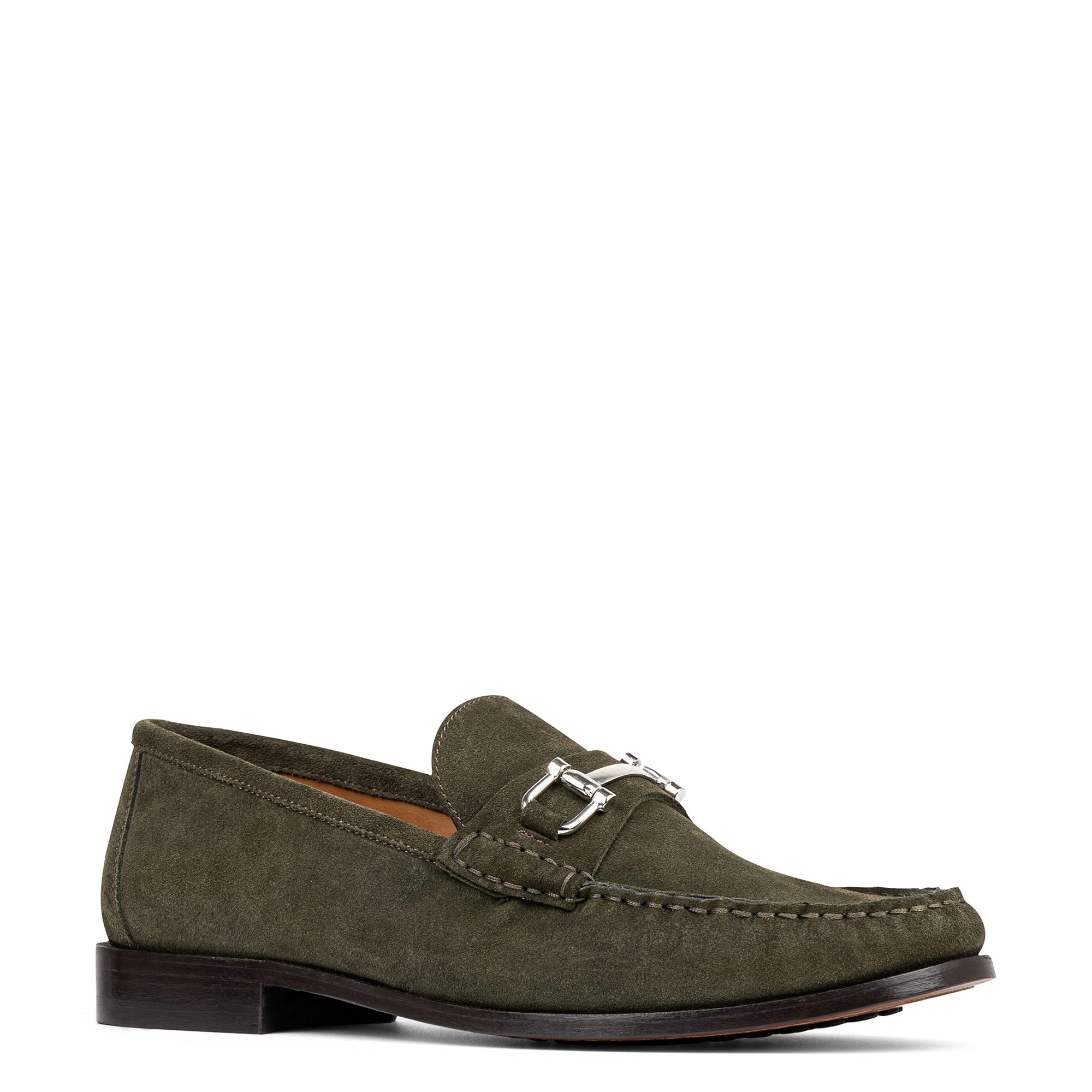 Donald Pliner Men Evanston Military Green Suede Casual In Military Green Suede