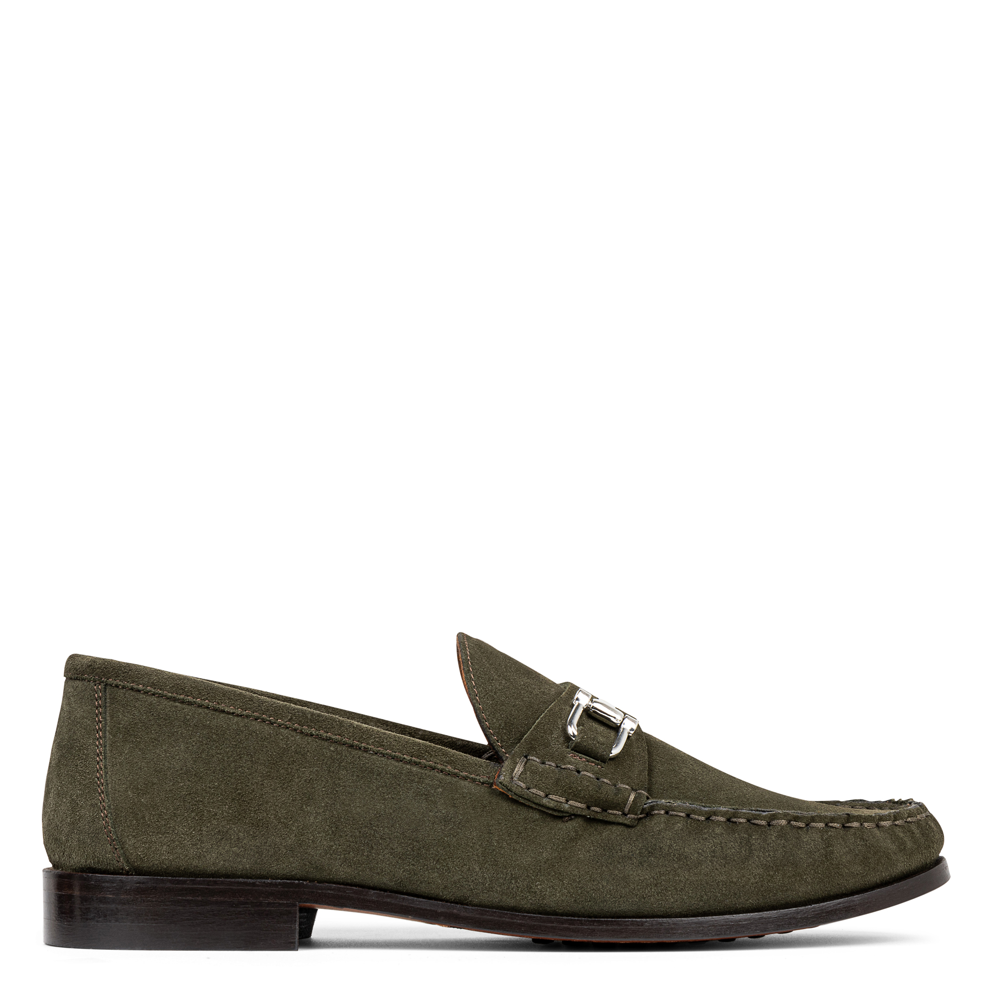 Donald Pliner Men Evanston Military Green Suede Casual In Military Green Suede