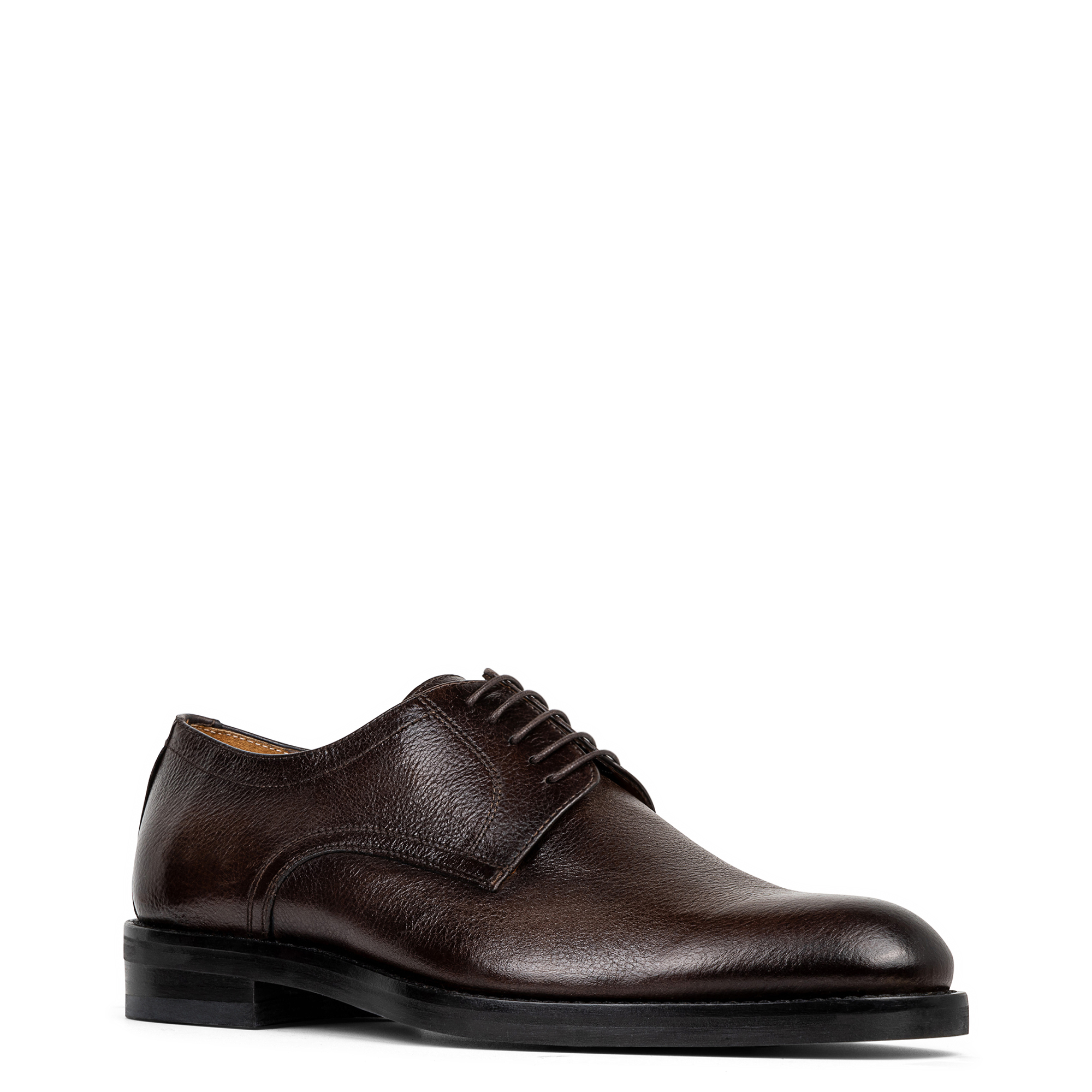 Donald Pliner Men's Rockwell Leather Derby Shoes In Dark Brown