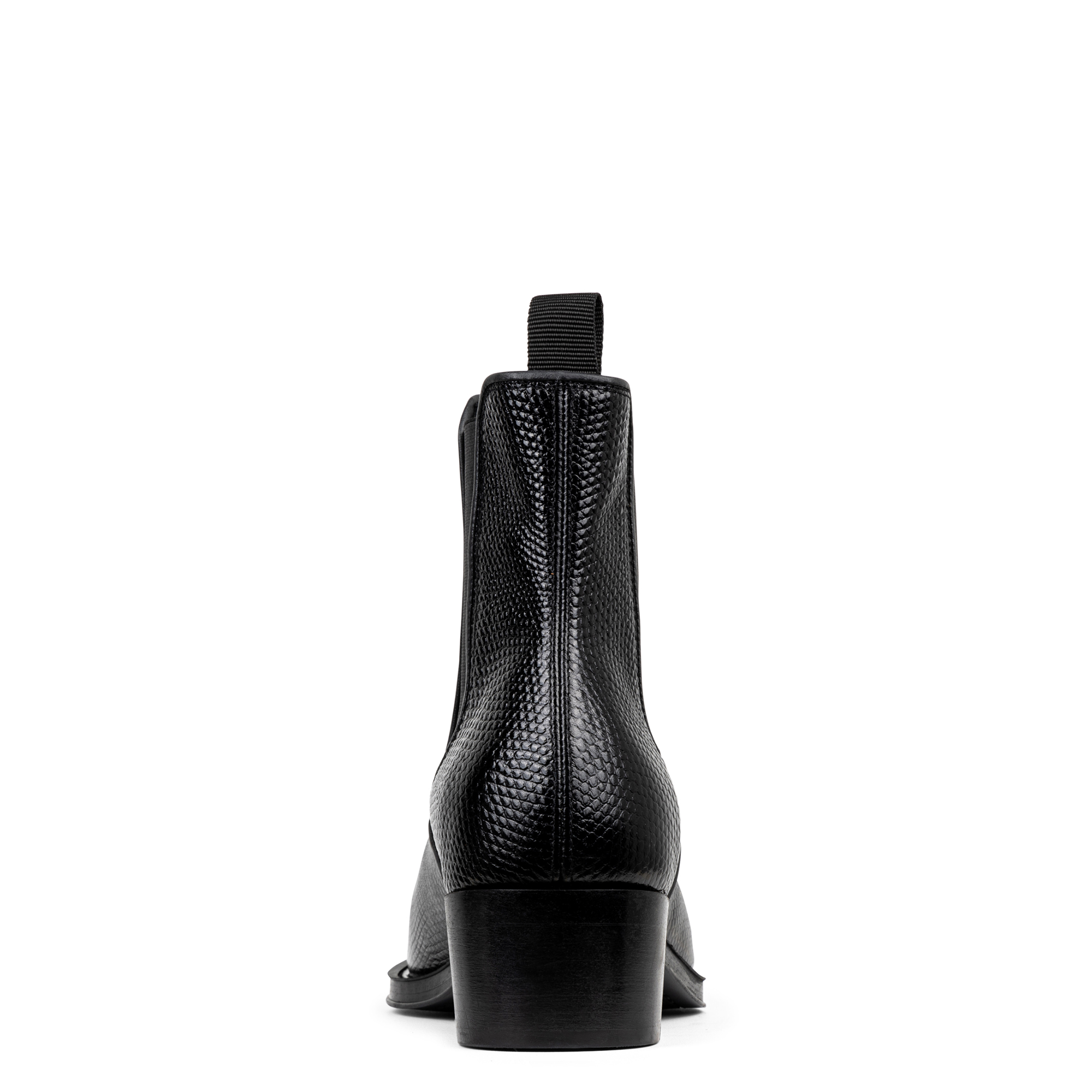 Donald Pliner Men Ashford Black Lizard Print Leather Boot In Black Lizard Print Leather