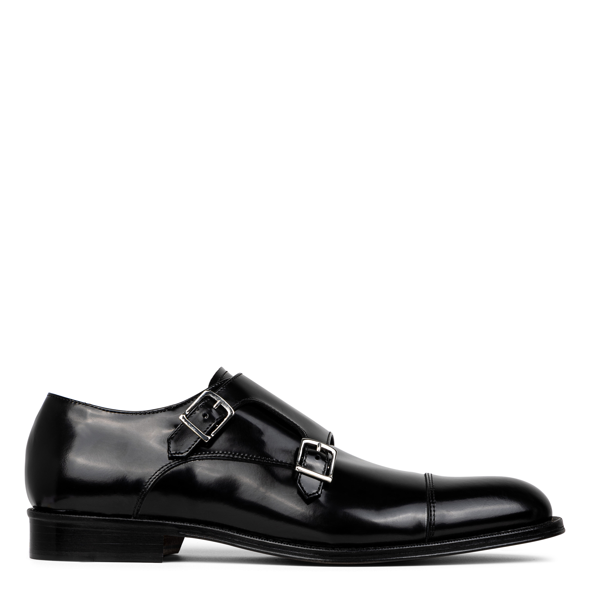 Donald Pliner Men's Leather Double-monk Strap Loafers In Black