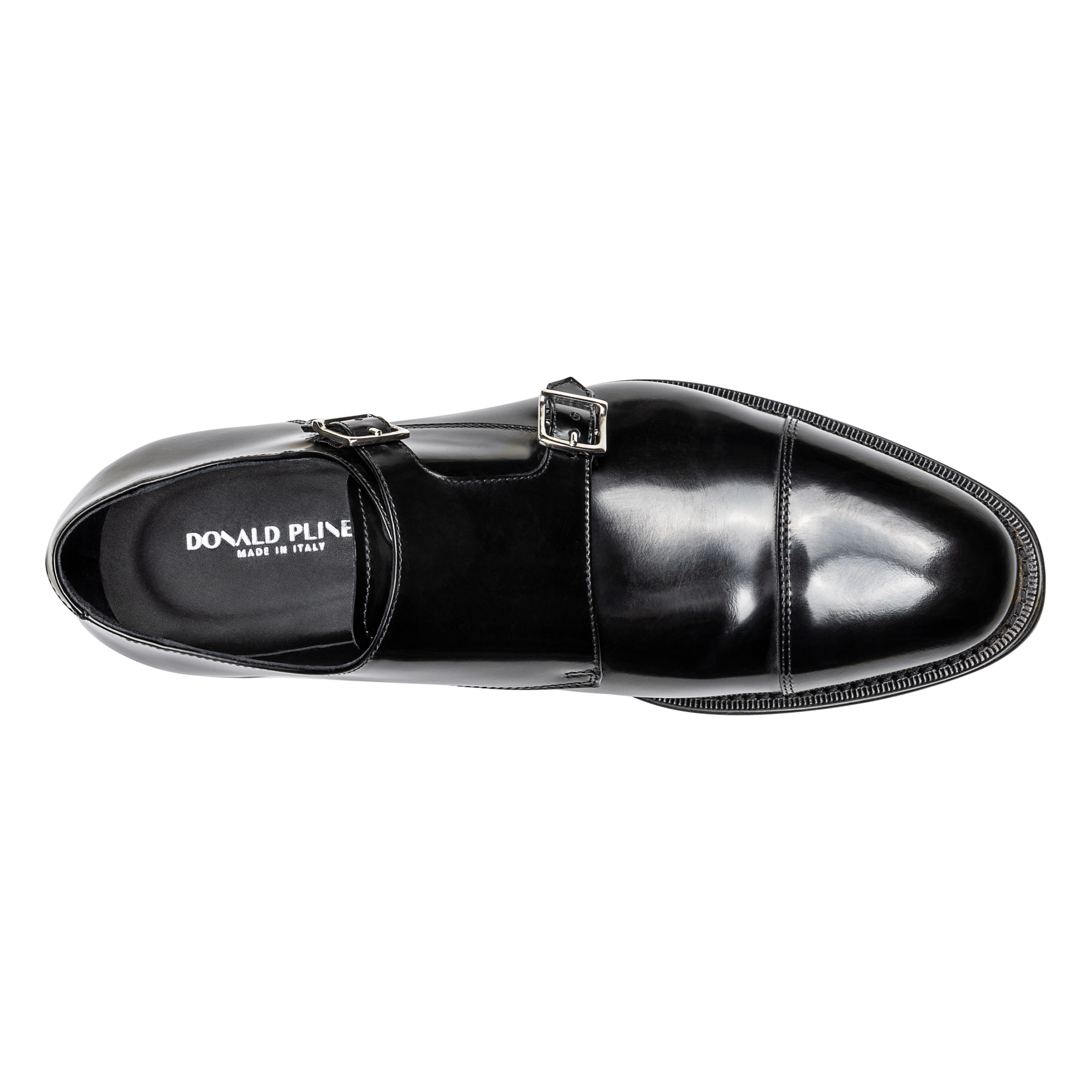 Donald Pliner Men's Leather Double-monk Strap Loafers In Black