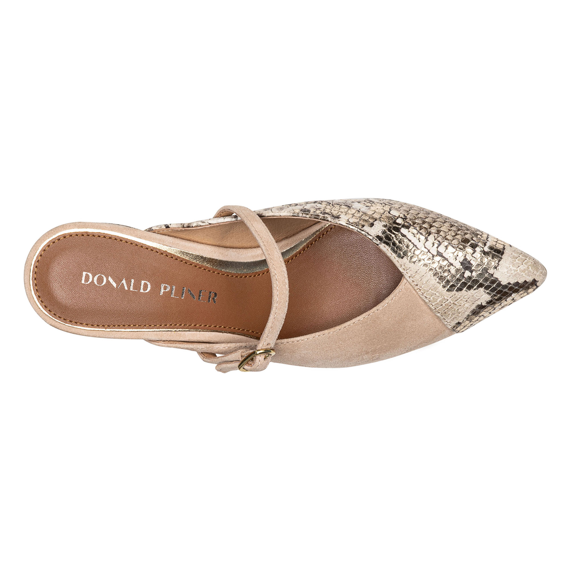 Donald Pliner Pointed Toe Mule In Sand