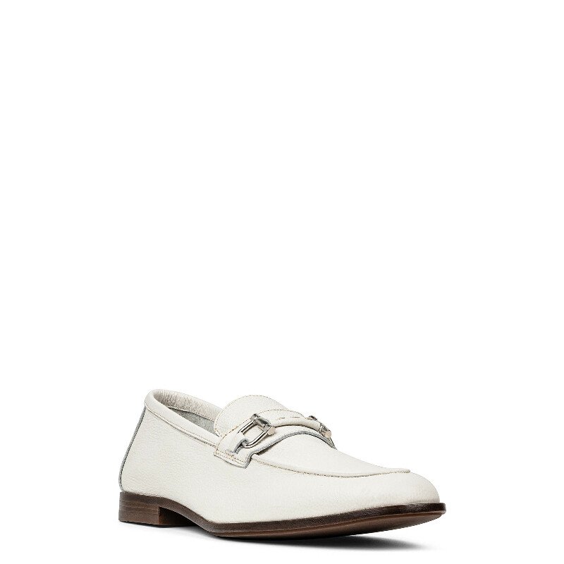 Donald/Pliner men’s white Viro-TC leather loafers DACIO at Donald Pliner main image 4