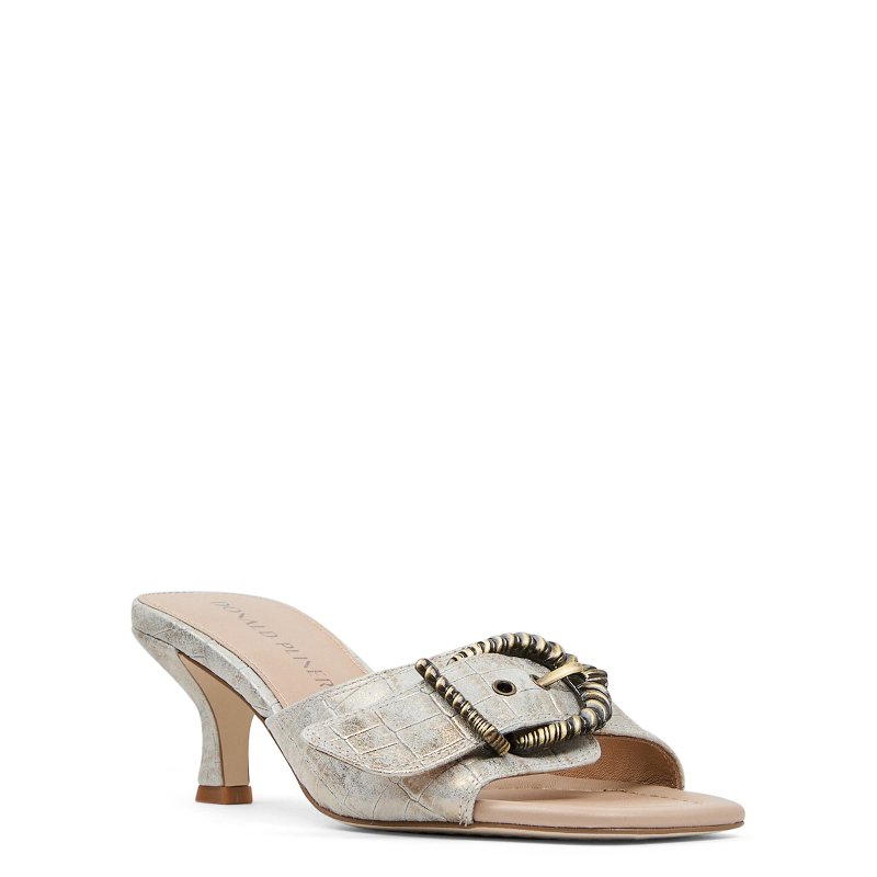 Cork Wedge Sandals Donald J Pliner Donald Pliner Gabz Heeled Sandal In Natural Loafers Women