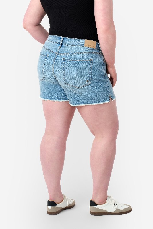 ★ SPAO★ Denim Bermuda Shorts SPTNF37C02 Seven7 Women's Soft Stretch Rolled Hem Sunset Bermuda Shorts