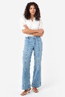 【PORTERNA】Loethe Pintuck Wide Jeans FRAME The Pintuck High Waist Wide Leg Jeans | Nordstrom