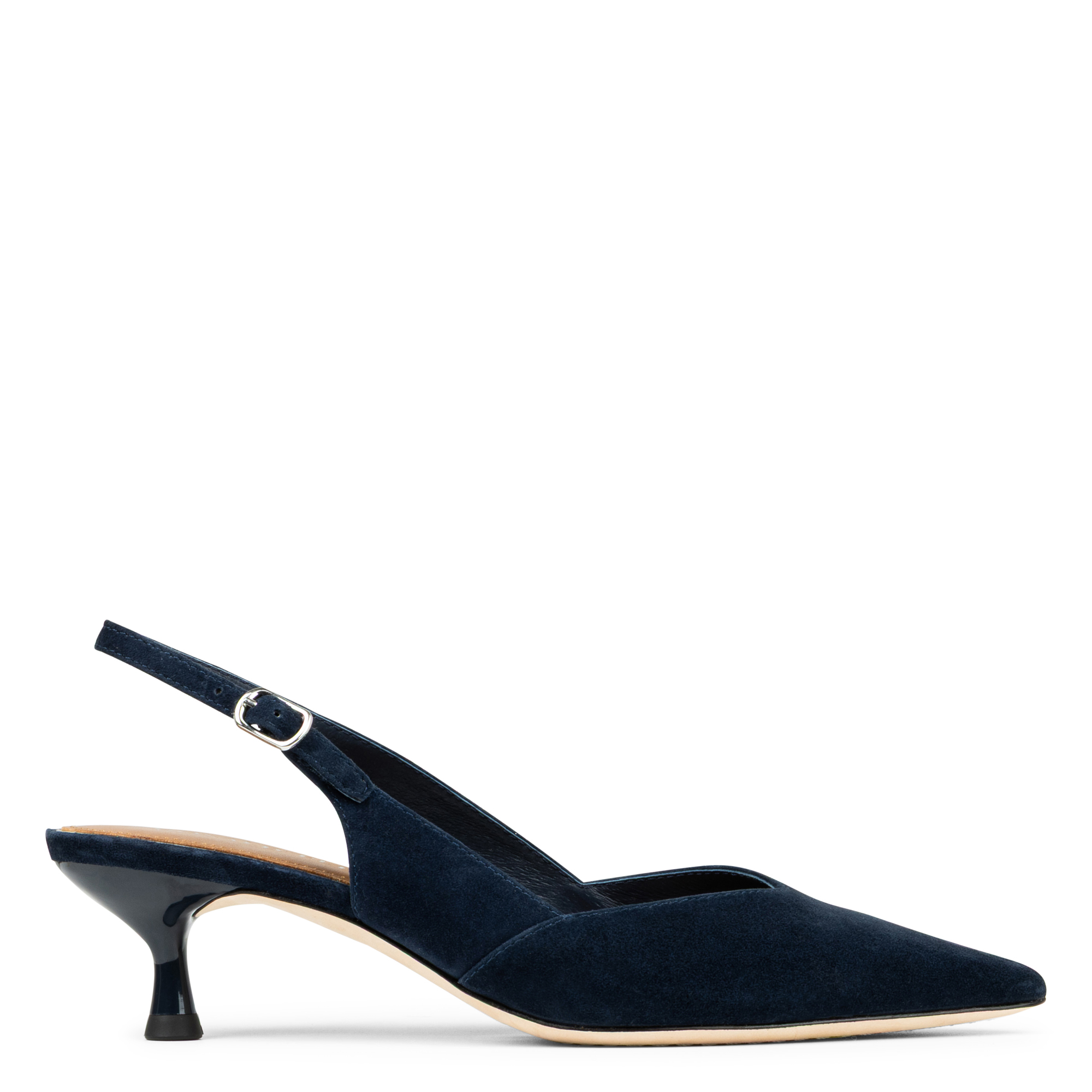 Donald Pliner Women SODASHI Navy Dress, Heel, Pump, Sling, Size: 5
