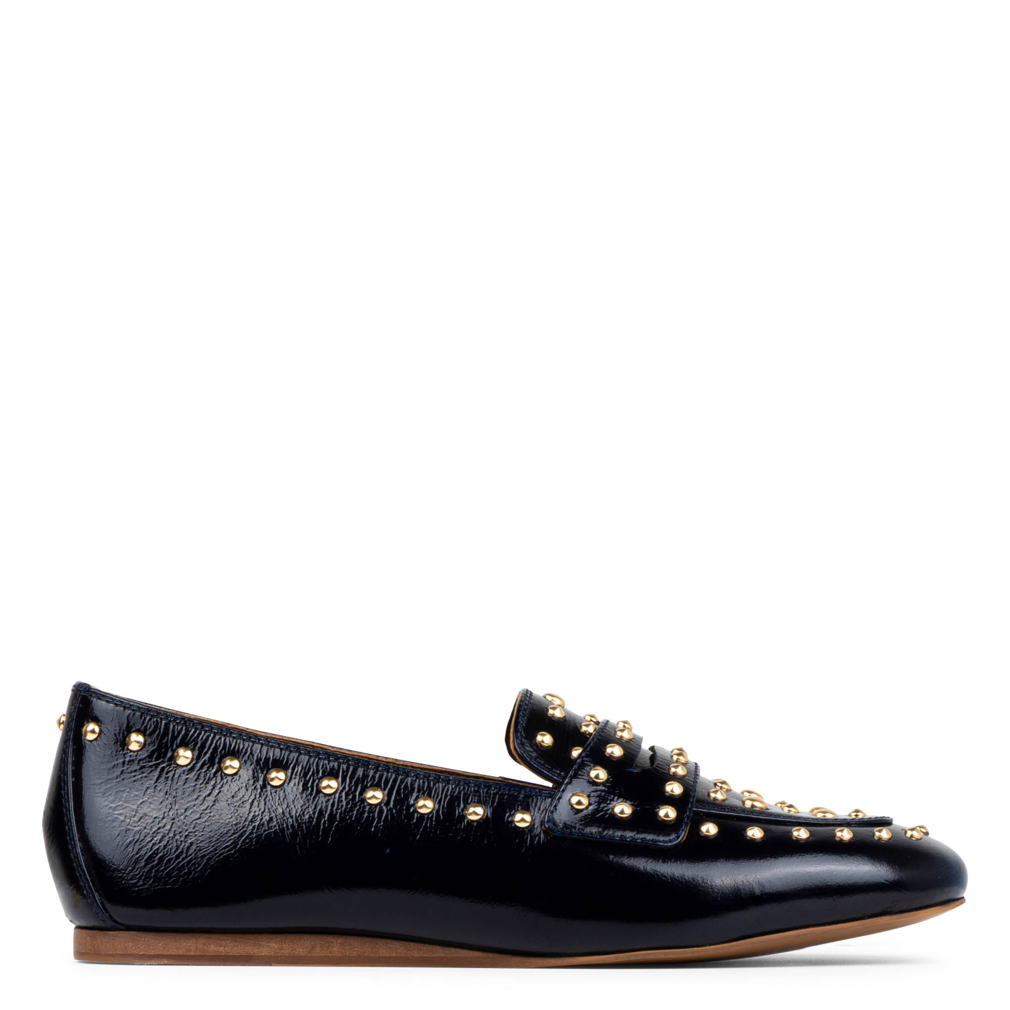 Donald Pliner Women GLIMMER Navy Casual, Flat, Loafer, SlipOn, Size: 5