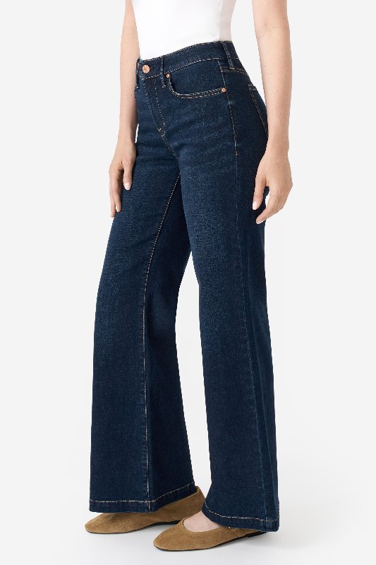 ◆UNKNOWN PLANET◆ UP267 Wide Denim Pants Light Blue Wide Leg Pants-Mid Vintage Blue | Boden USA